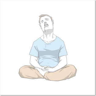 Men Meditate Too 3 | Gandhara Posters and Art